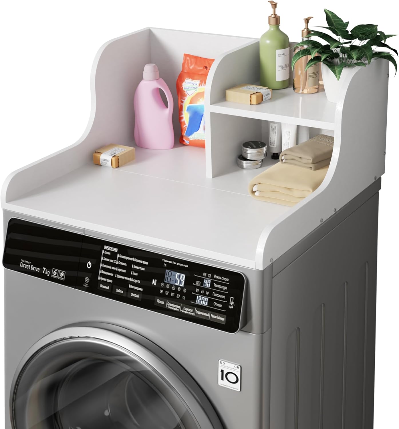 DTK Washer Dryer Countertop with Shelf Single