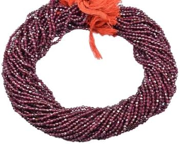 2.5mm Natural Garnet Fancy Shape Faceted Loose Gemstone Beads 13 Inch 25 Strand CHIK-STRD-86763