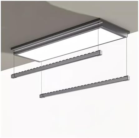 Ceiling Clothes Dryer Aluminium and Steel Electric Clothes Dryer with Remote Control,Clothes Drying Rack Invisible Ultra-Thin Electric Clothes Hanger Remote Control Lifting Embedded Indoor H