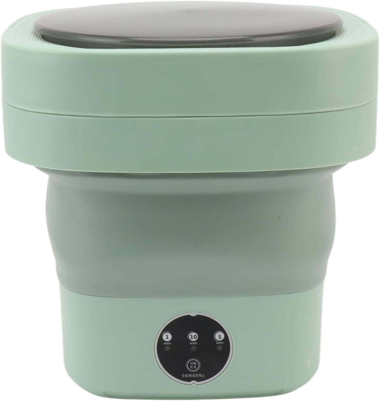 Diydeg Portable Washing Machine, 6.5L Capacity Foldable Mini Washing Machine Washing Baby Clothes, Underwear or Small Items, Small Washer for Apartment, Laundry, Camping, RV, Travel (Green)