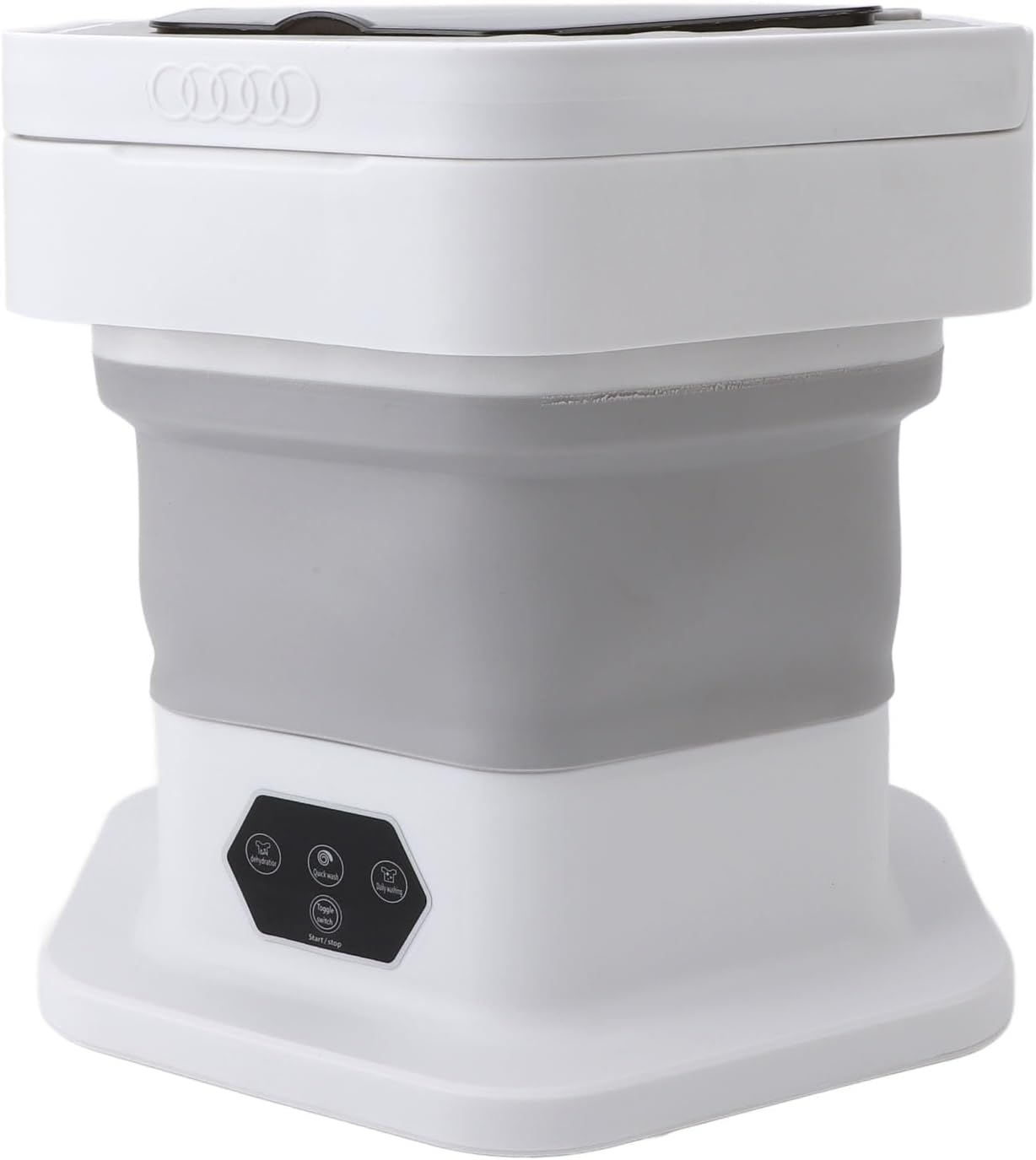 Foldable Washing Machine, Mini Compact Washer Portable Washing Machine with Dryer Deep Cleaning Electric Small Washer Machine for Underwear, Socks, Apartment, Dorm, RV Traveler