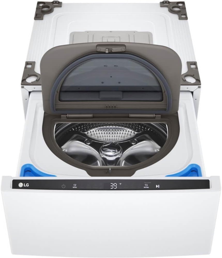 27 in. 1 cu. ft. Laundry Pedestal Washer with Slim DD Motor in White
