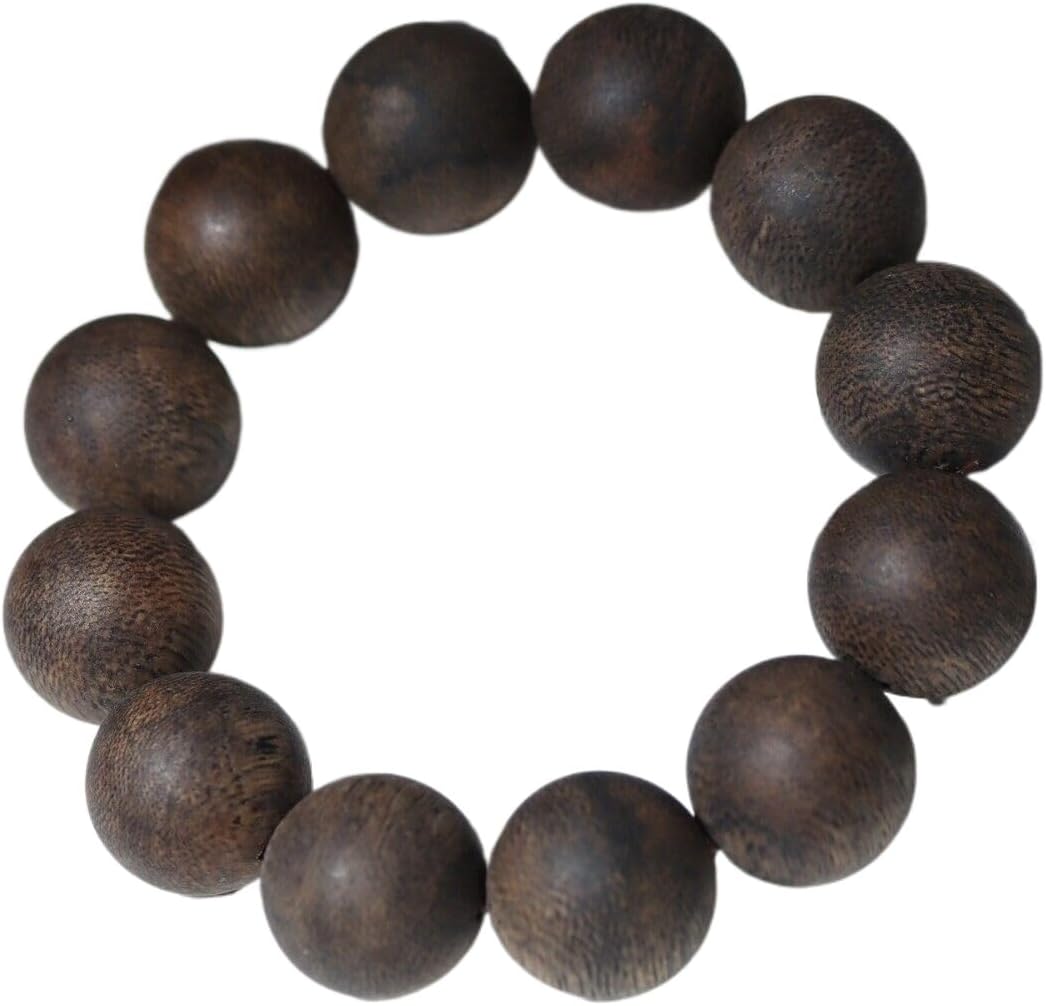 Agarwood Brunei Black Chess Sinker Skewer 20mm*12pcs Agarwood Buddha Beads Rosary Beads