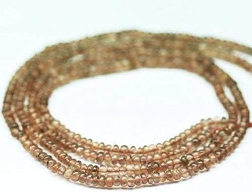 5 Strands Lot Rare Red Andalusite Smooth Rondelle Gemstone Craft Beads 14 Inch Long 3.5mm Code-HIGH-26885