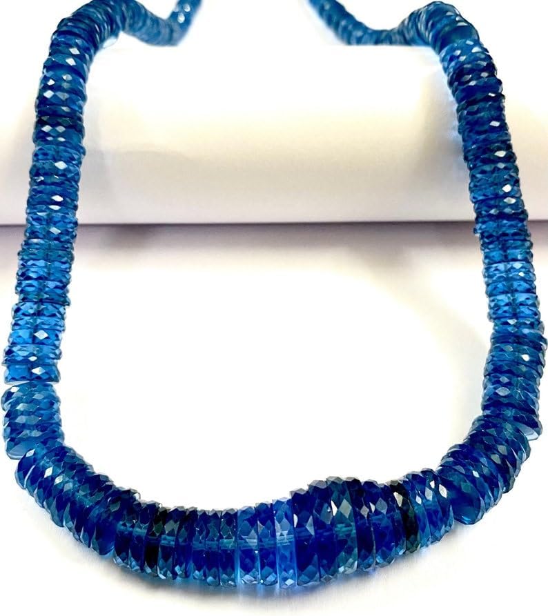 Natural Spinel Wheel Faceted Beads 7x10-10x11mm 18 inch Long String Jewelry Making Gemstone Beads for Necklace Bracelet