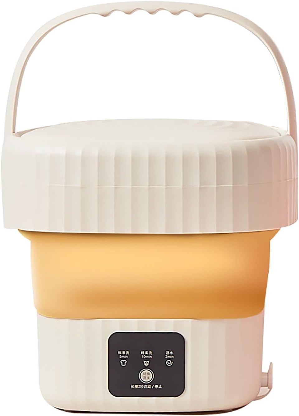 Washing Machine, Mini Washer and Dryer, with 3 Modes Cleaning, Portable Washer with Soft Spin and Draining (Color : Yellow)