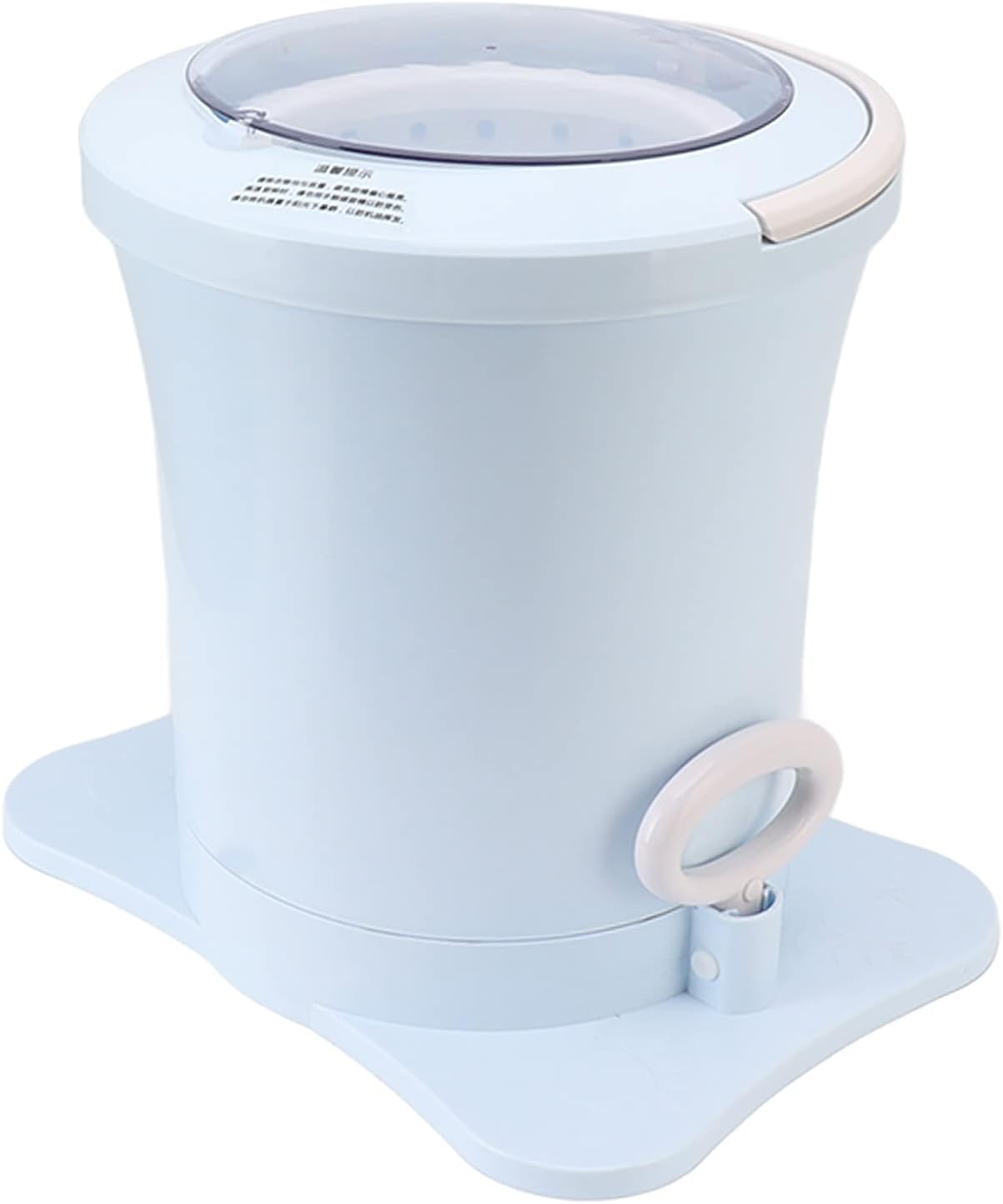 GLOGLOW Laundry Washer Manual Dewatering Machine, Hand Pull Clothes Dehydrator, 2500RPM, ABS Material, for Dormitory and Small Loads, 4000g Home Appliances (Blue)