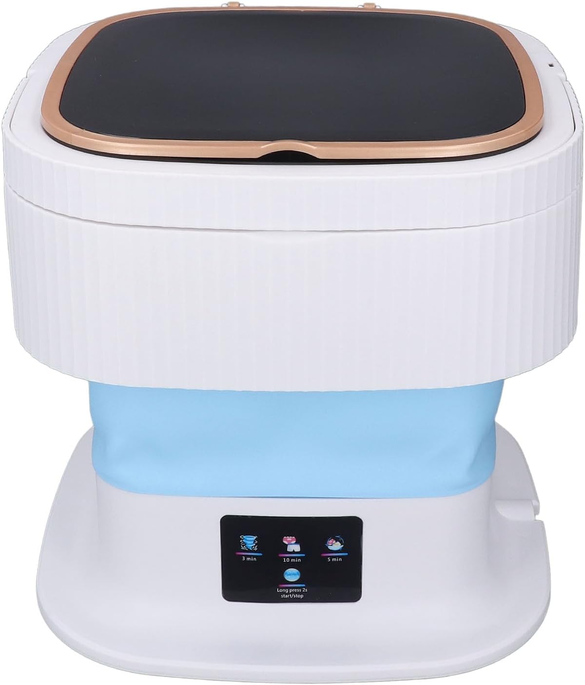 Pssopp Portable Laundry Washing Machine, 11.5L Underwear Baby Clothes Cleaner with Drain Hose for Small Space Dormitory Motorhome Use (US Plug)