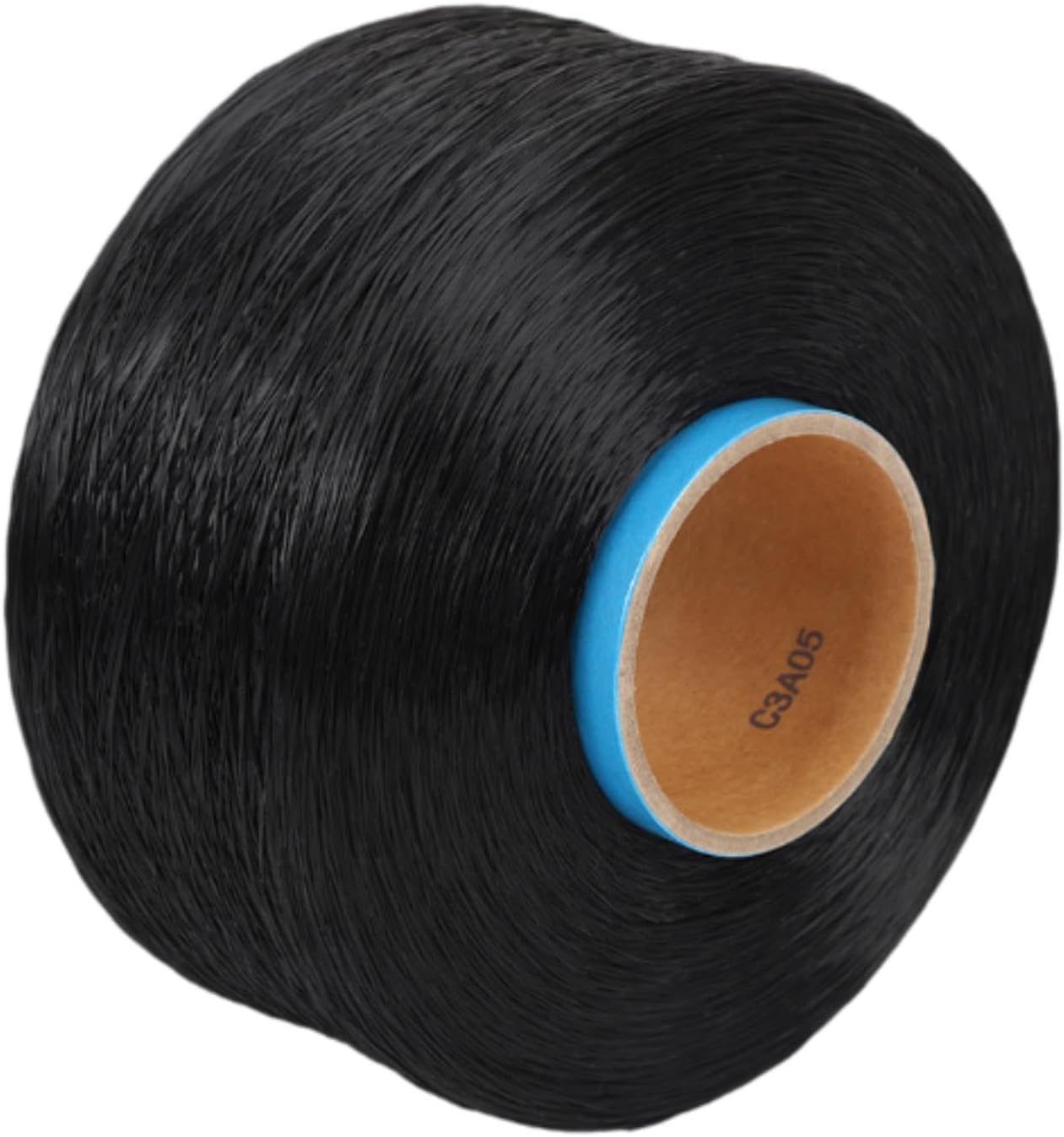 Elastic String Bead Cord, Large Roll Black Flat Stretch Bracelet String for Clay Beads Beading, 0.4mm 7000m