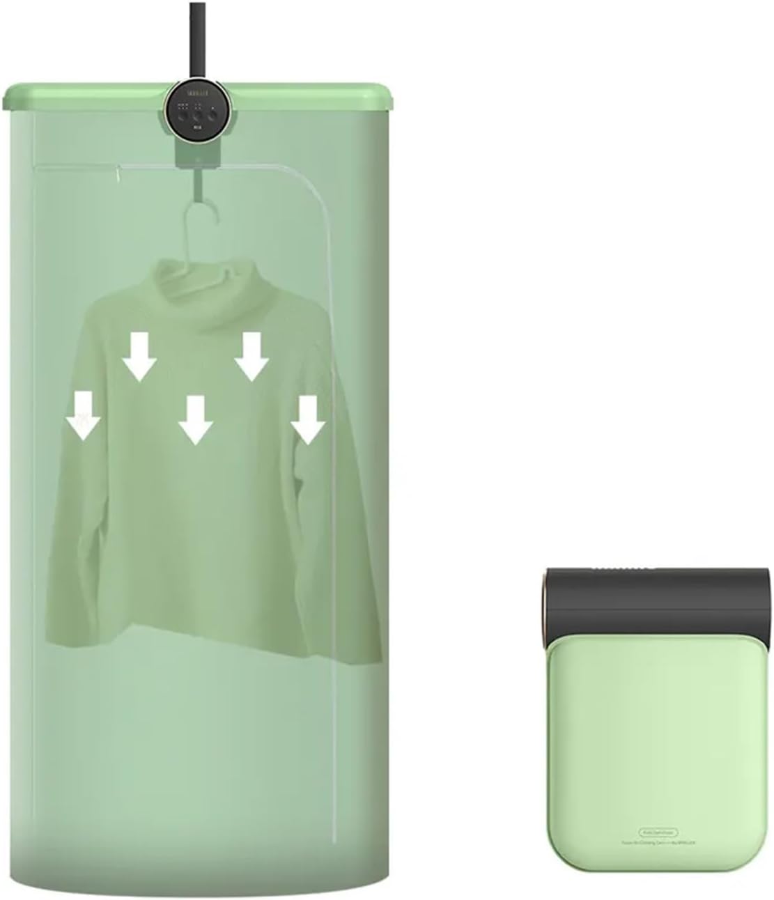 Electric Clothes Dryer, Heated Clothes Airer, Compact Quick Clothes Dryer, Folding Electric Hot Air Heated Clothes Airer, Portable Mini Baby Hanging Laundry Wardrobe Drying Rack for Appartments The