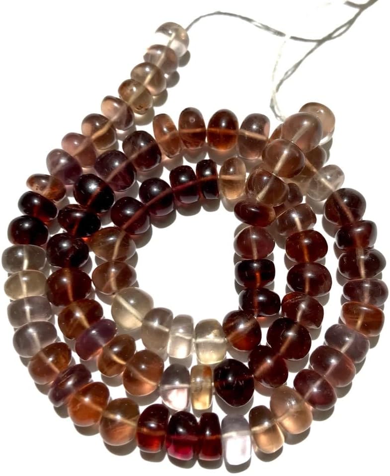 Natural Multi Spinel roundelle Smooth Beads 7-8 MM 16 inch Long String Jewelry Making Gemstone Beads for Necklace Bracelet