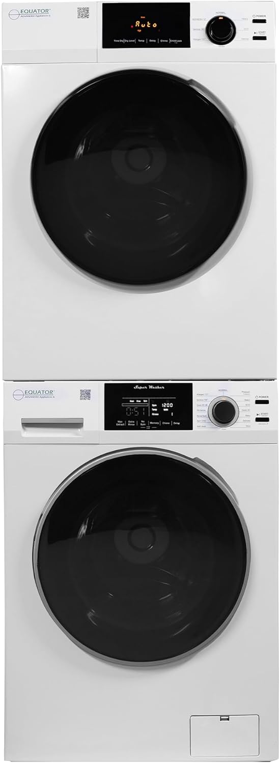Equator DELUXE MATCHING Washer 1.9 cu.ft 110V +Vented Sensor Dryer 4 cu.ft 220V