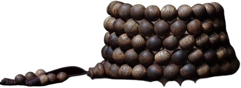 Agarwood 8mm Hainan White Chess Agarwood Skewers Buddha Beads Sinking Rosary Beads