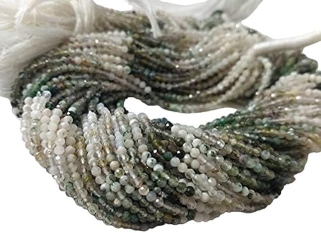 Natural Micro Multi Shaded Agate King Faceted Rondelle Beads 2-2.5mm 13 INCHES lot of 5 Strands Chik-STRD- 92788