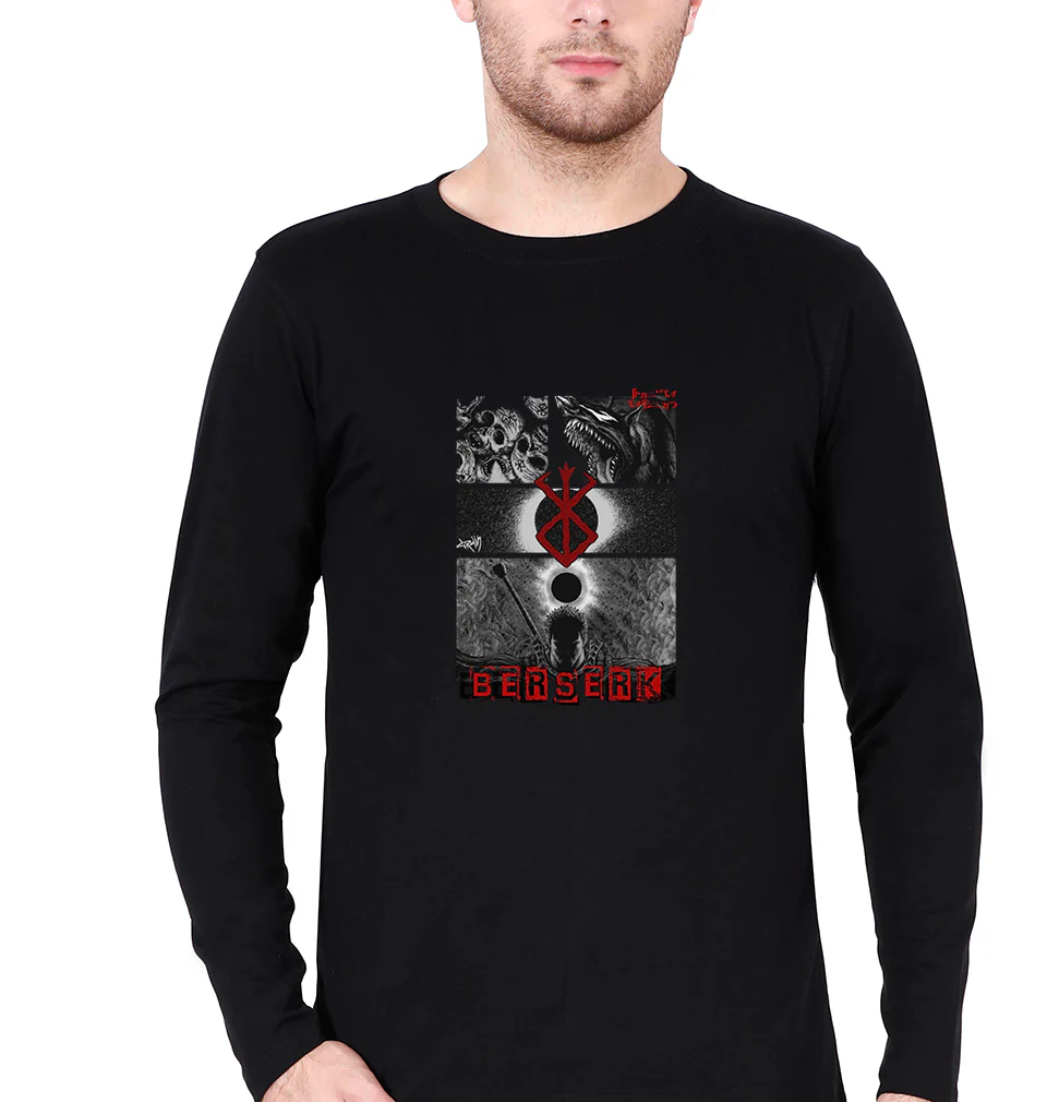 BERSERK Anime Full Sleeves T-Shirt for Men