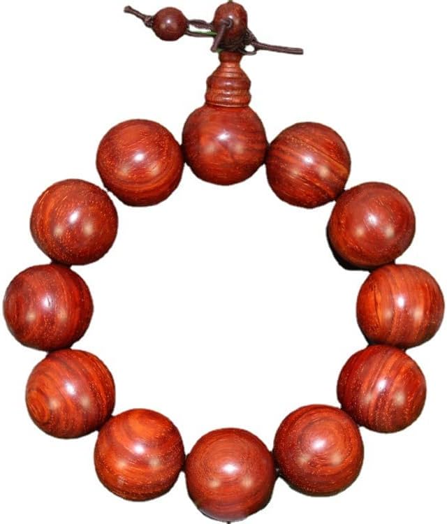 Mascot Wooden Crafts Wood Carving Art Wood Decoration Artwork 印度小叶紫檀手串佛珠 挑选略带星 高密度70克以上20MM小叶紫(紫檀高密带金星18mm)