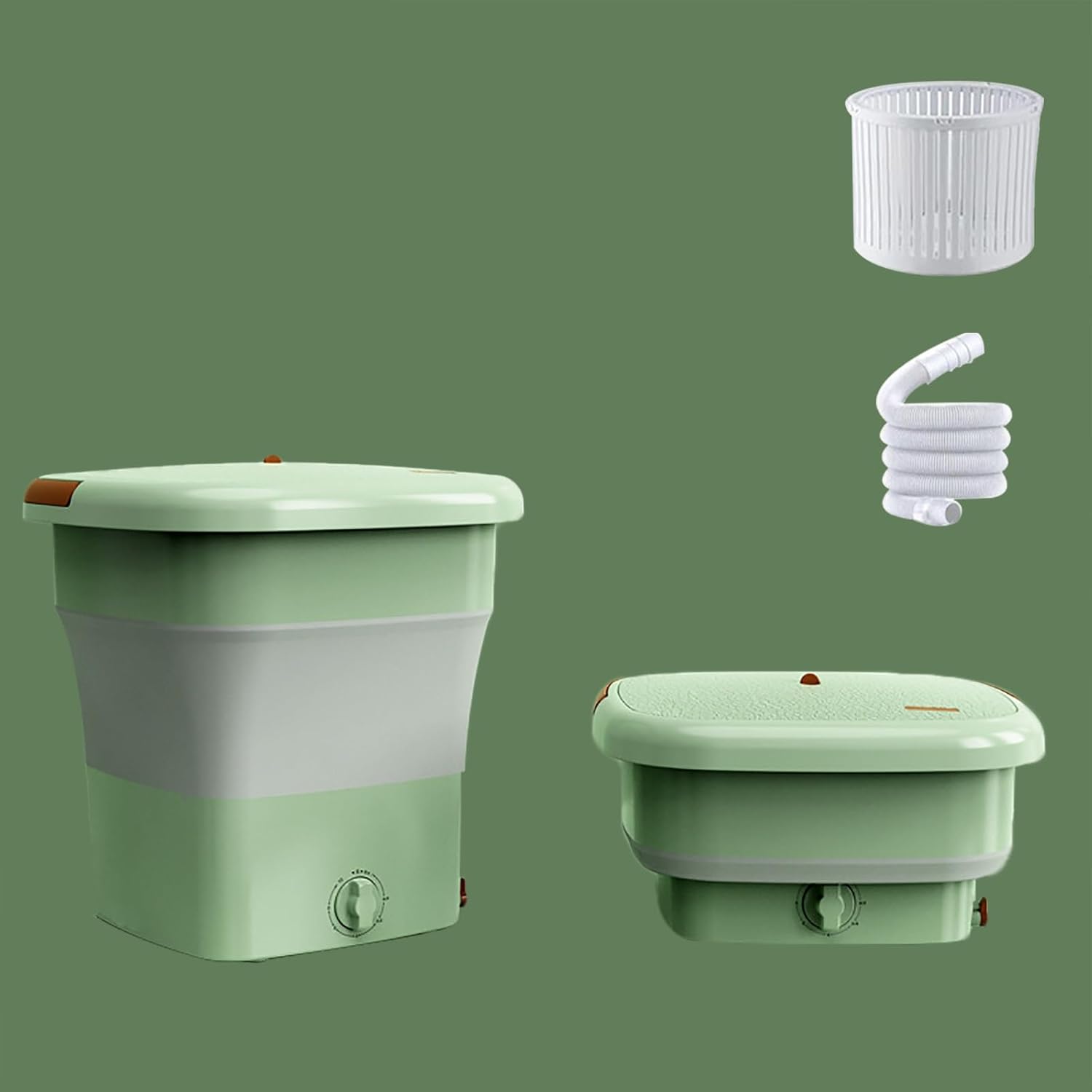 WHYATT Mini Washing Machine Foldable, Compact Washing Machine, Suitable for Washing Small Clothes, Baby Clothes, Underwear (Size : B)