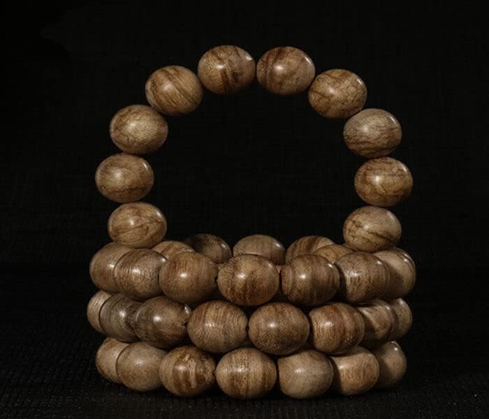 HaiNan 15.7mm Mala Meditation Wild Agarwood Aloewood Prayer Beads #4783