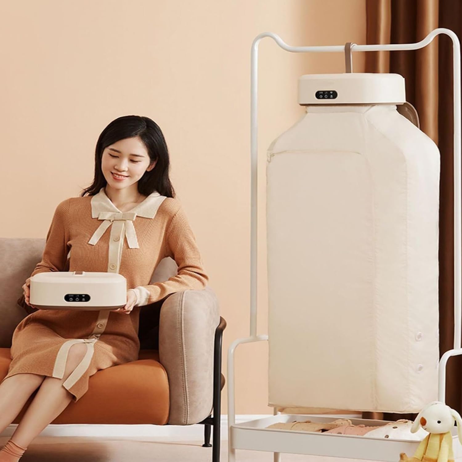 Generic Dryer, Household Small Clothes Dryer, Drying Clothes Dormitory Air Dryer, Foldable Portable Clothes Dryer