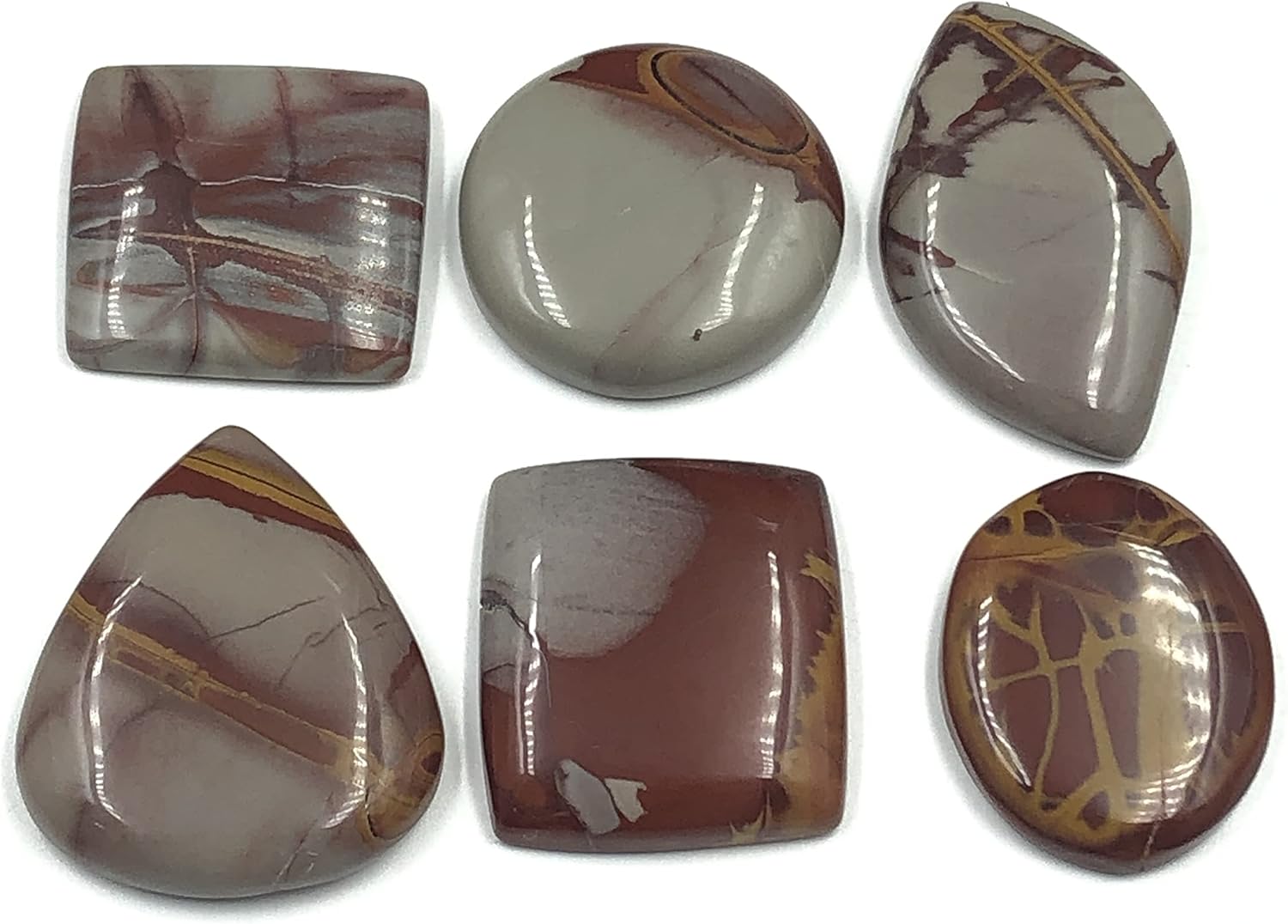 Natural NOREENA JASPER Gemstone Loose Cabochon Lot For Jewelry Making, Loose Gemstone For Ring, Earring & Pendant Necklace, Jewelry Making Cabochons, Healing Gemstones