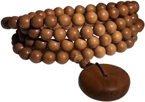 Mascot Wooden Crafts Wood Carving Art Wood Decoration Artwork 老山檀香手串生莲108颗 文玩手串念珠男女檀木佛珠手链(DIY不沉水6MM老山)