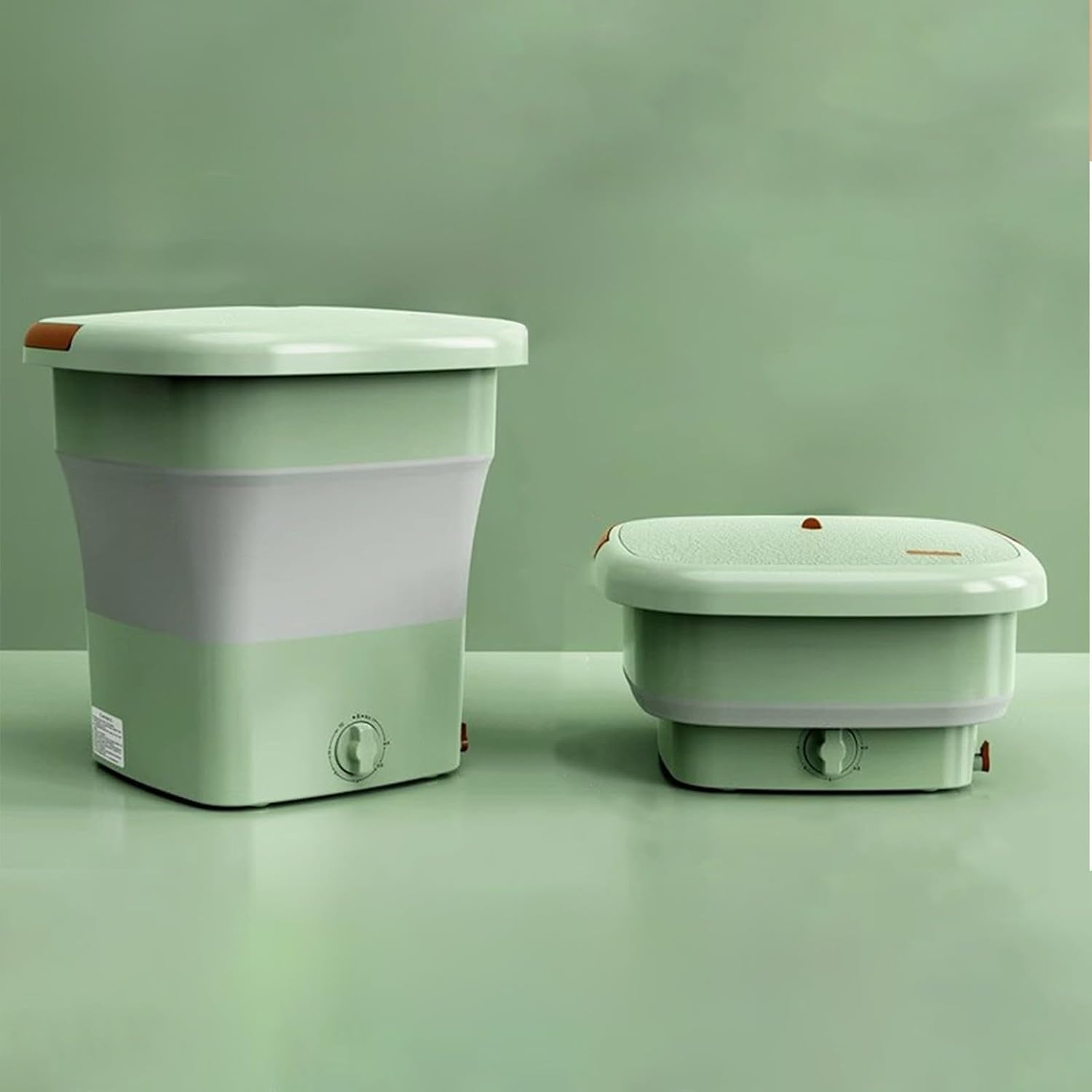 Portable Washing Machine 18L, Mini Washer, Small Foldable Washing Machine, Mini Laundry Machine, for Socks Baby Clothes and Small Items(Green)