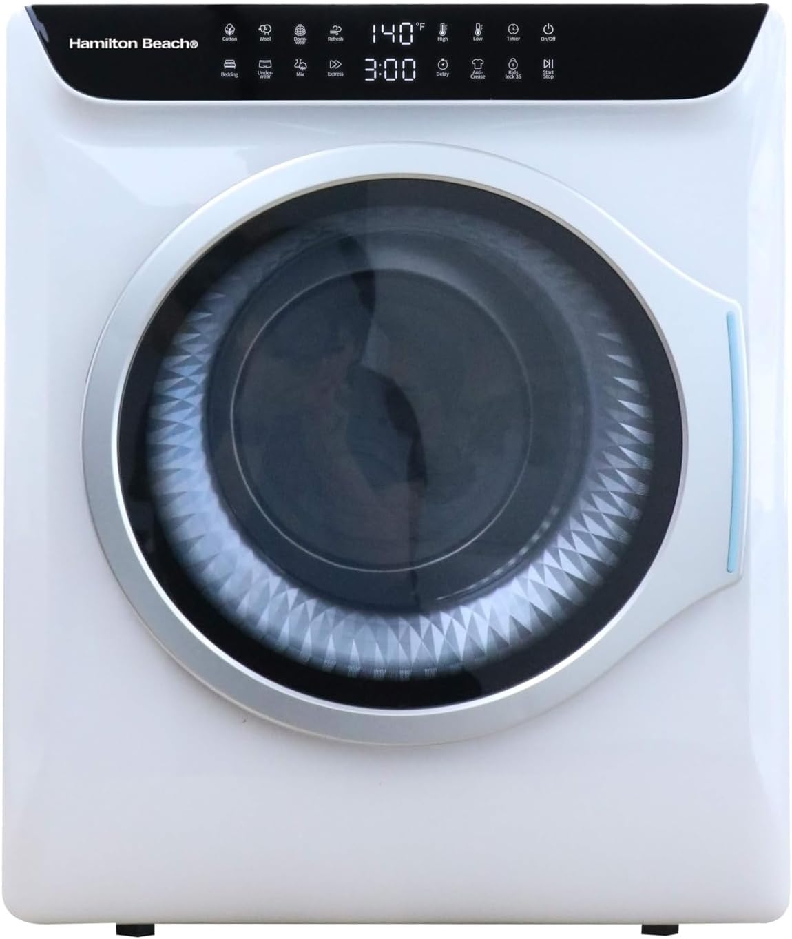 HAMILTON BEACH Electric Compact Portable TOUCHSCREEN Laundry Dryer, White