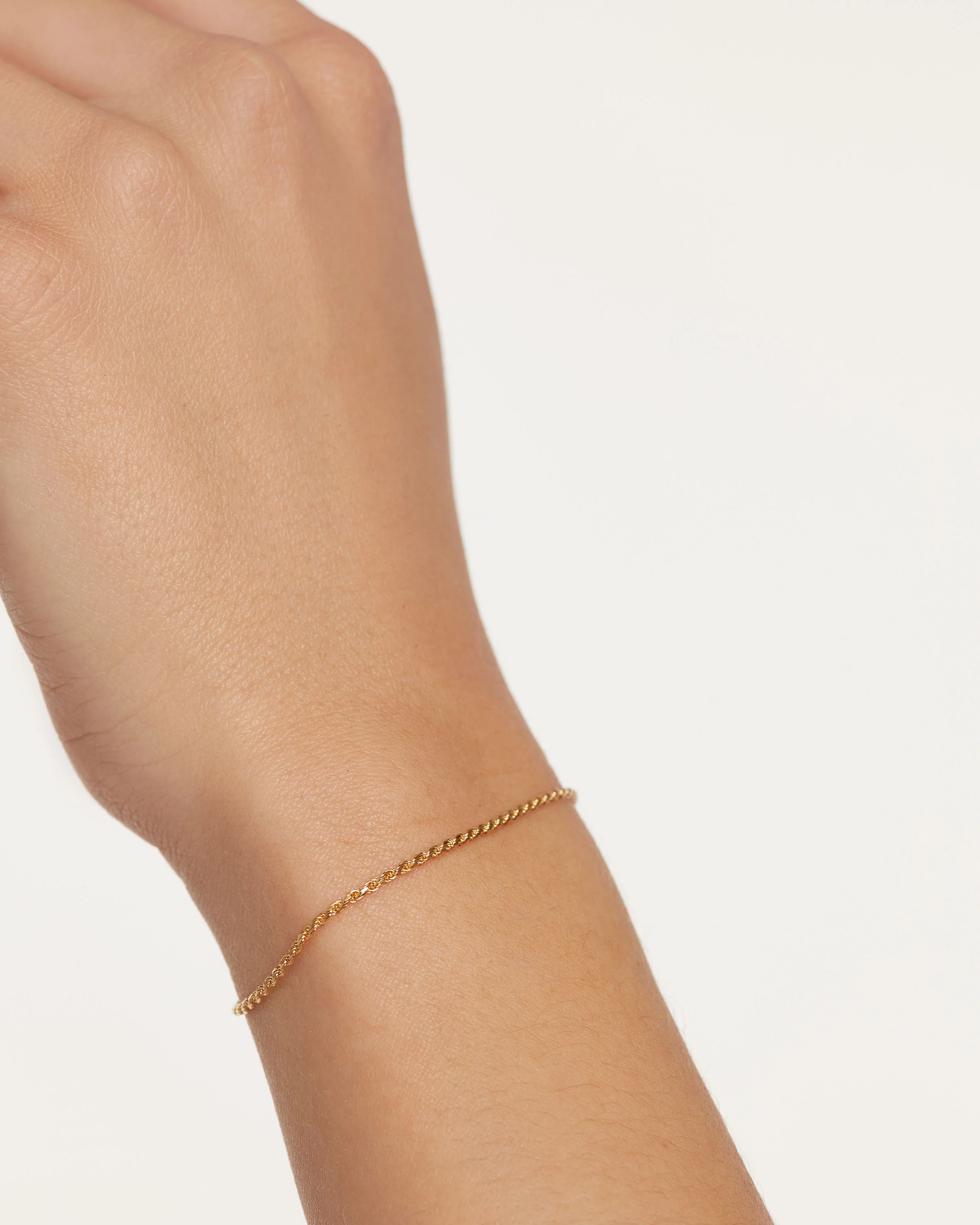 Gold Rope Chain Bracelet