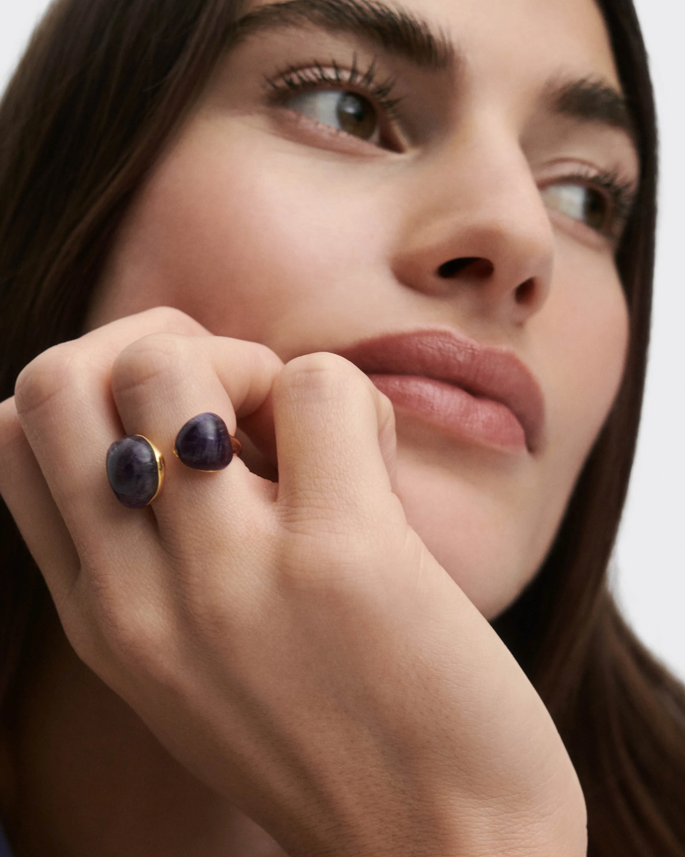 Amethyst Gravity ring