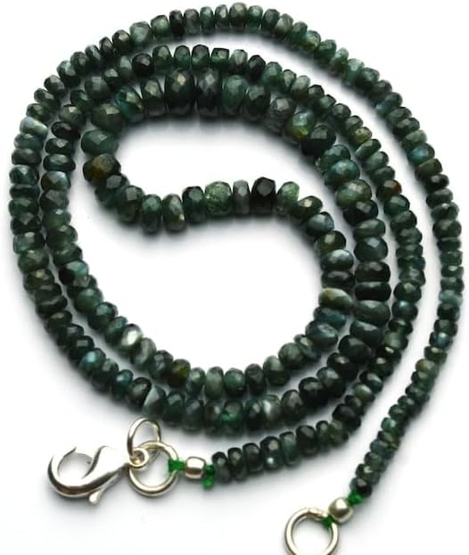 BEADS GEMSTONE 1 Strand Natural Alexandrite Chrysoberyl Facet 3 to 6MM Rondelle Bead Necklace 17 Inch Long Long Code-HIGH-11385