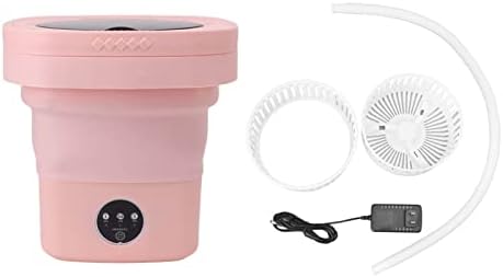 Portable Washing Machine, 6.5L Folding Automatic Wash And Spin Dry Soft Drying Miniwasher With Water Tube for Home Apartments Dormitories Camping (US Plug)