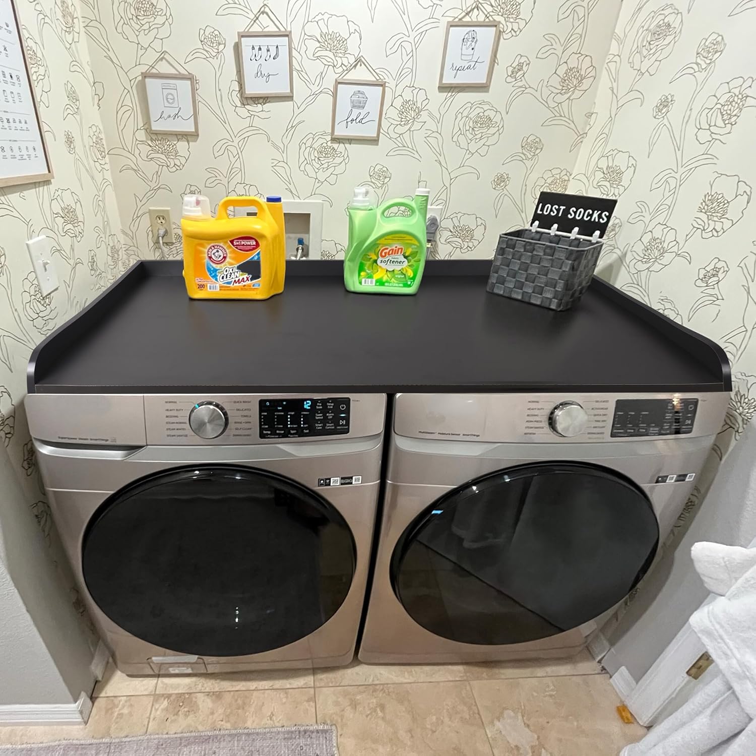 Washer and Dryer Countertop with Non-Slip Mat - 54