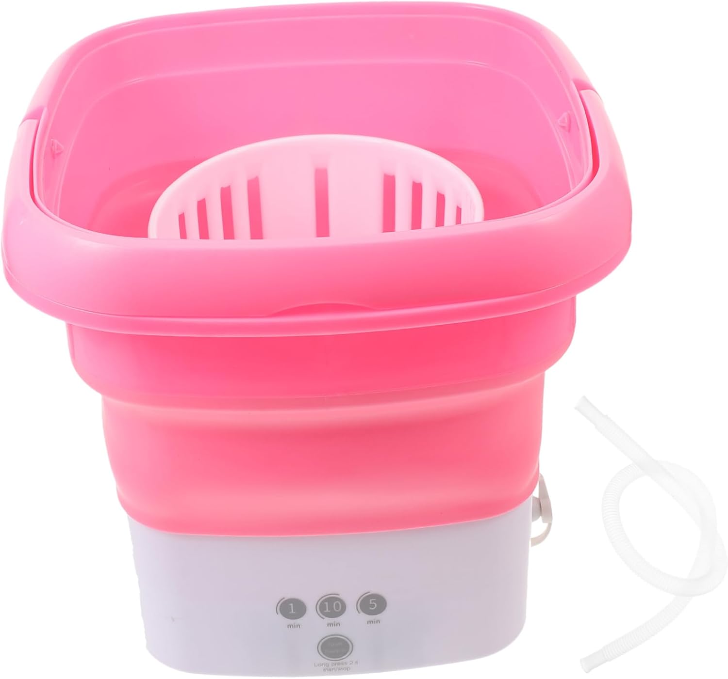 Portable Mini Washing Machine Foldable Design Timer Control Compact Washer for Camping Travel and Apartments Lightweight Space-Saving Portable Washer