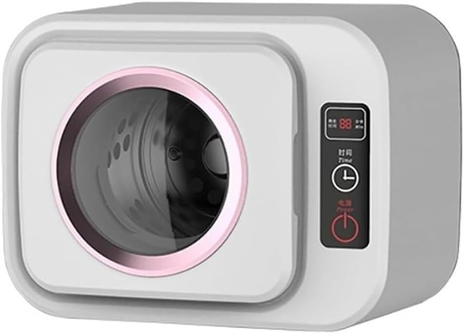 Portable Electric Clothes Dryer Small Wall Mounted Drum Drying Machine, Mini Electric Portable Clothes Dryer, Front Load Compact Tumble Laundry Dryer(D)