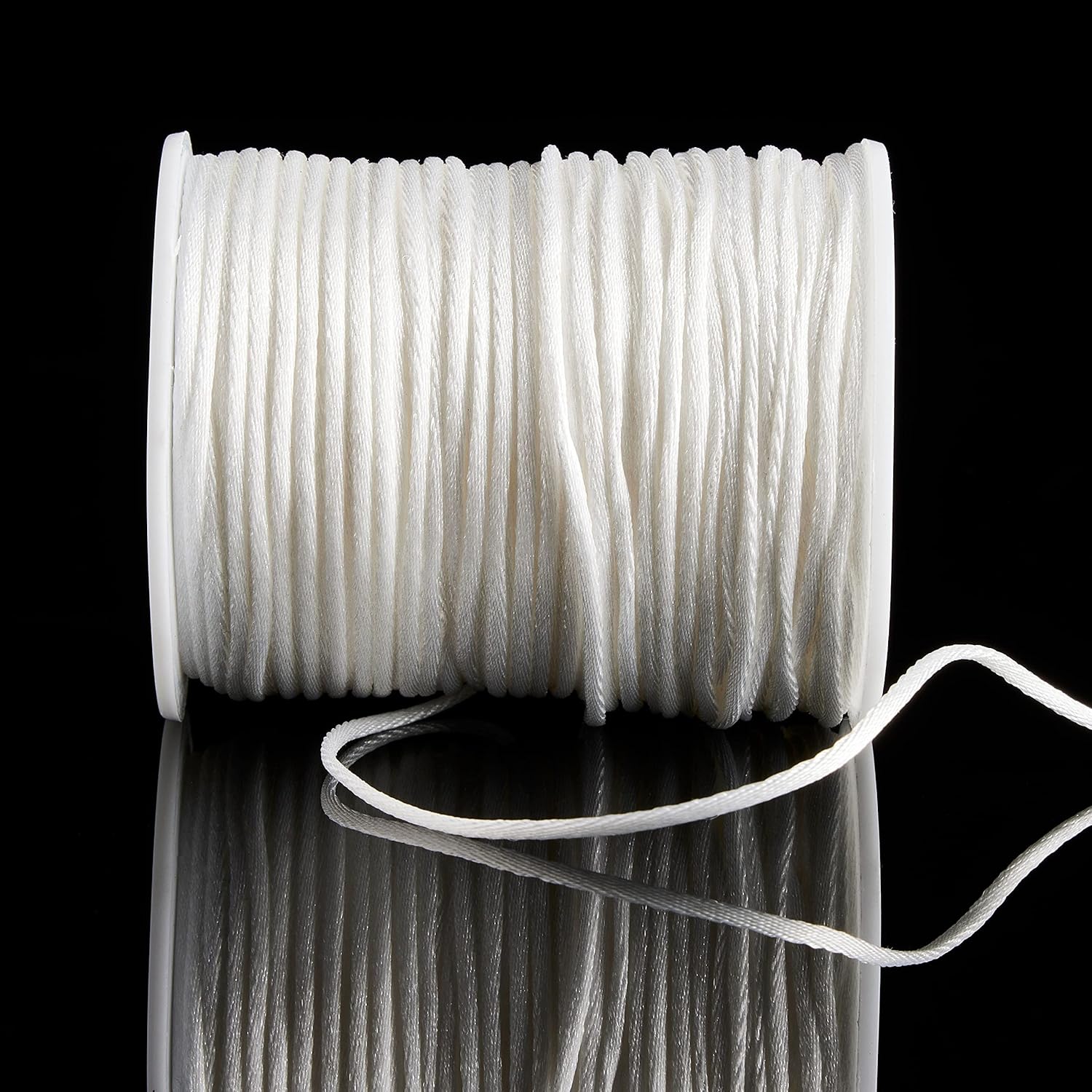 Bead Landing 1.5mm White Rattail Cord, 12 Pack