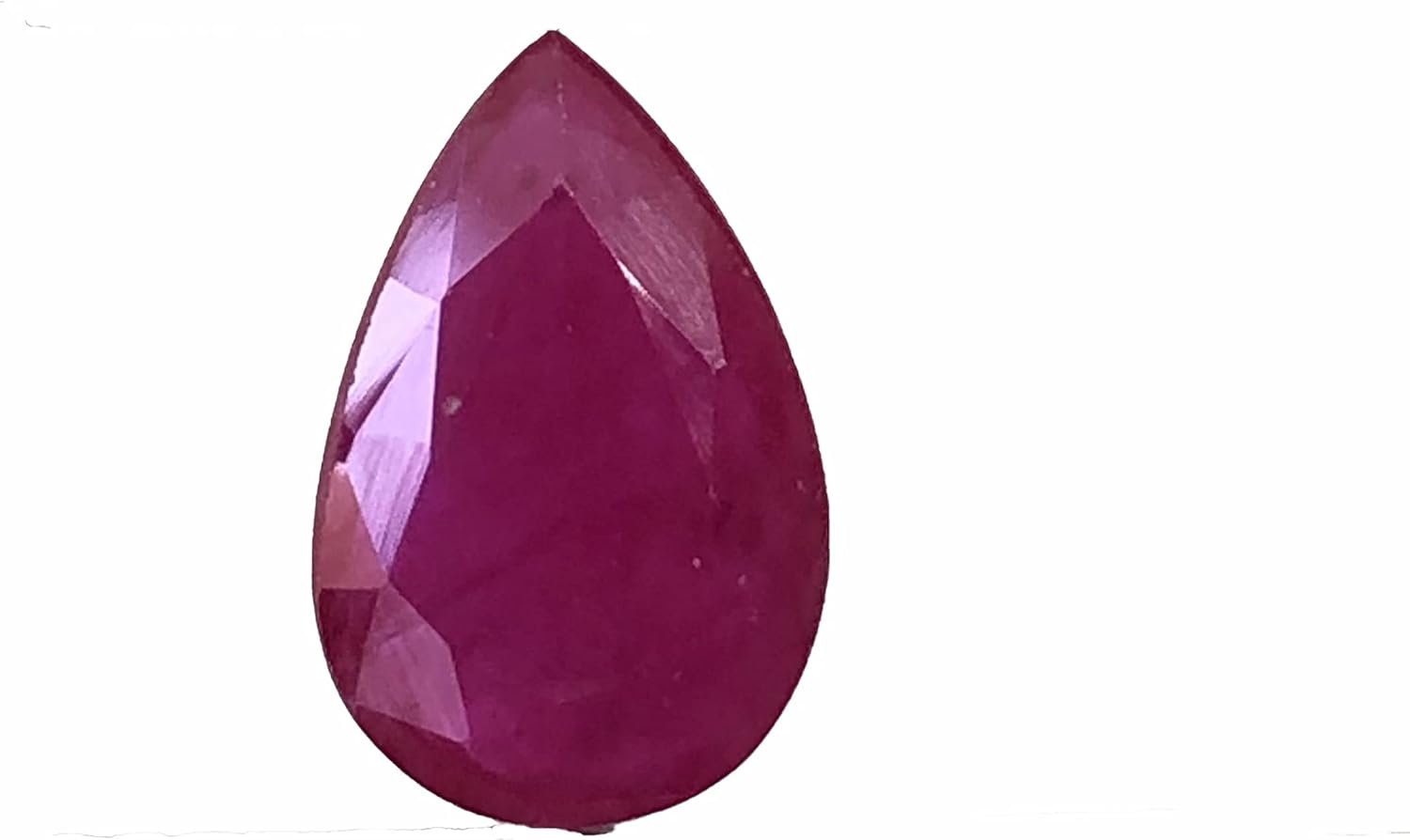 2.02 Ct Natural Ruby, Pear Shape, Size 11x7 mm, Cut Faceted Loose Gemstone, Ruby For Making Pendant, Ring, Jewelry, July Birthstone