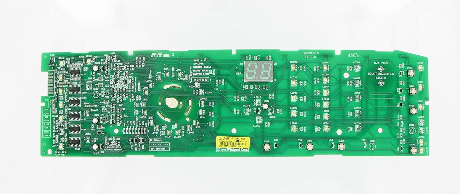 CoreCentric Laundry Dryer Control Board replacement for Whirlpool 8564396 / WP8564396 (Renewed)
