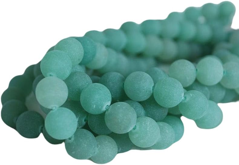 13 inch Strand of Natural gem Green Aventurine, 10mm Round Smooth Beads for DIY Jewelry Making. | Beads_04114