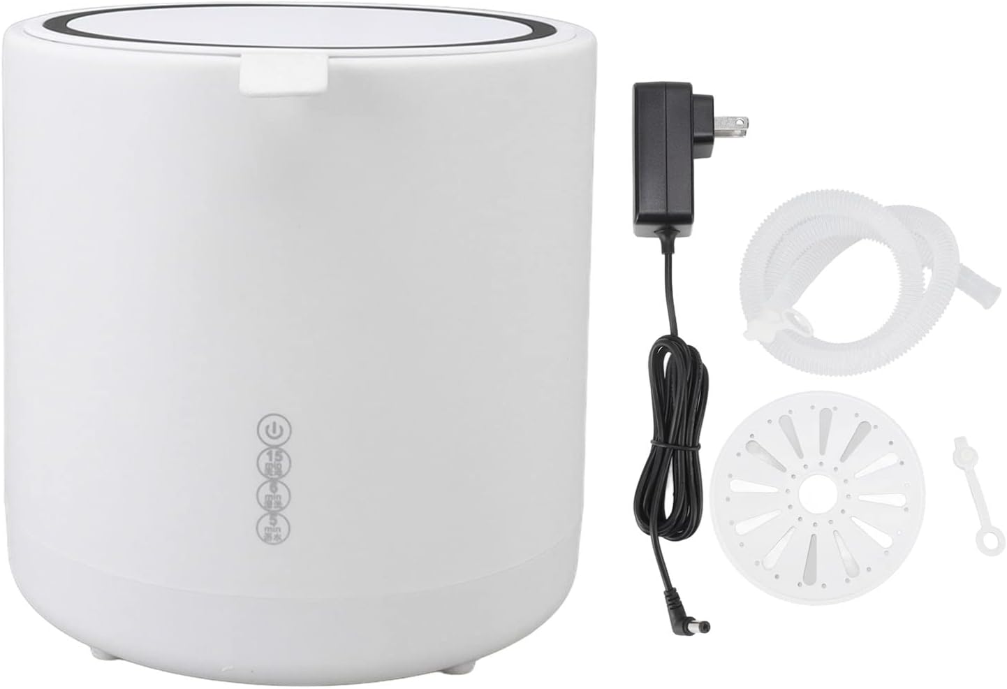 Restokki 6L Mini Washing Machine with Automatic Blue LED Lighting for Underwear and Socks, Travel, RV, Dorm Use - 100-240V(US Plug)