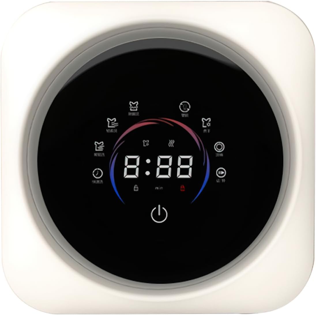 Smart Mini Wall-Mounted Underwear Washer Dryer Combo, Automatic Washing Machine with Digital Display, Compact Countertop Design for Lingerie and Delicates