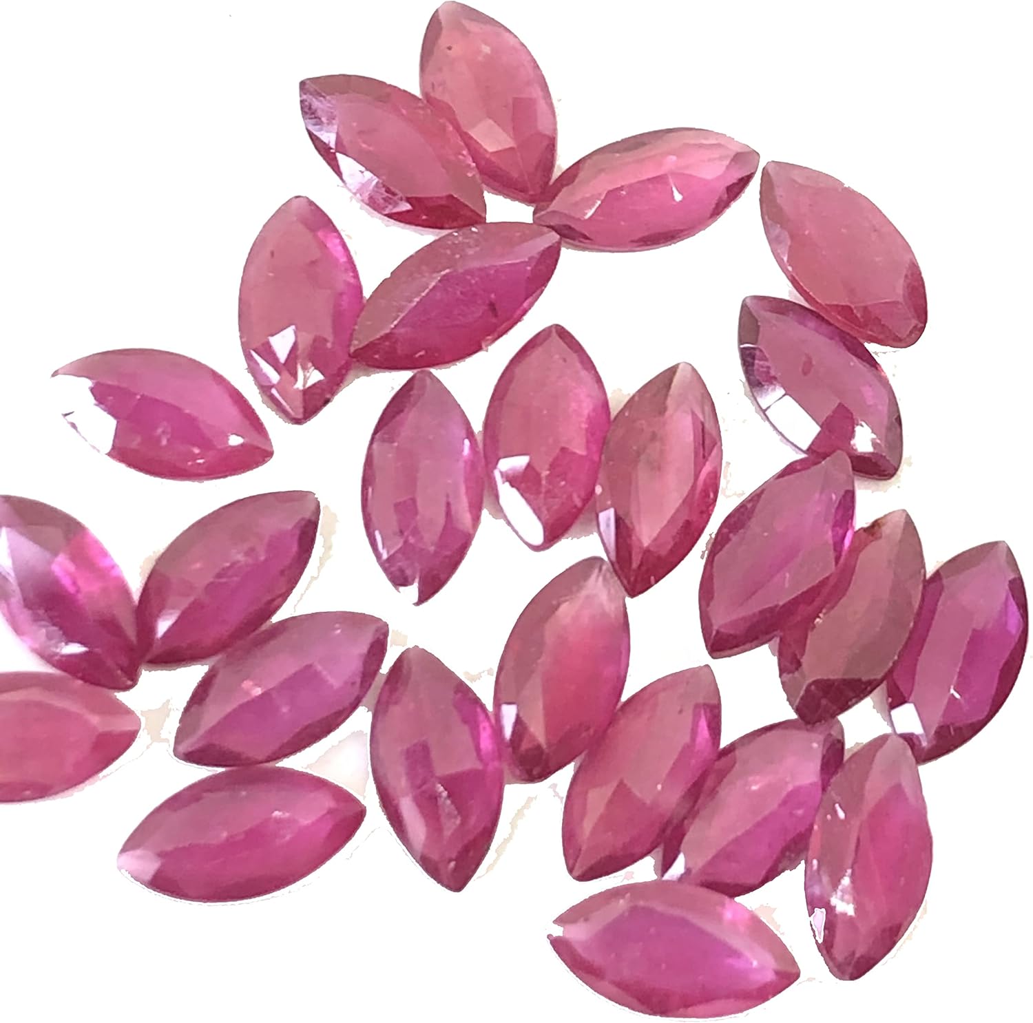 13.55 Ct Luster Ruby Marquise Shape Cut Faceted Size 8x4 mm Attractive 25 Pieces Wholesale Lot Unique Quality Loose Gemstone Best For Making Necklace, Pendant, Earring, Ring Jewelry