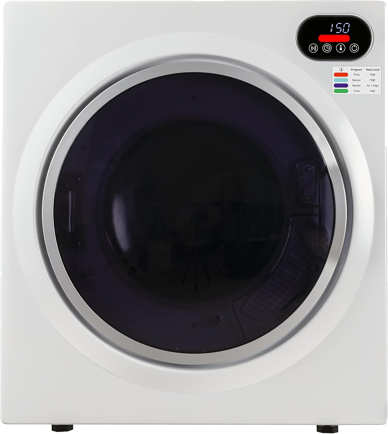 Equator Ultra Compact Short Vented SENSOR Dryer 2.6cf/10lb LED Ops 110V/1400W in White