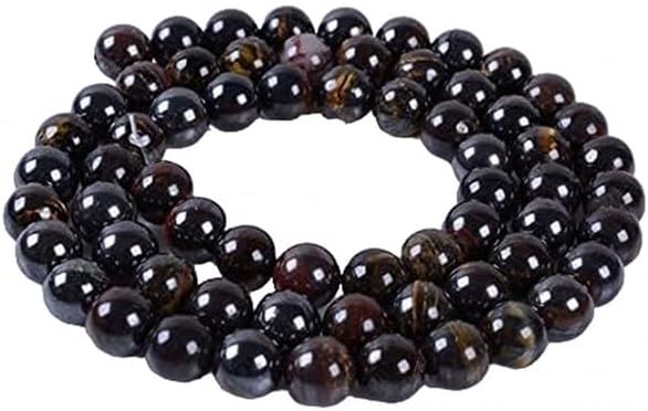 6mm Iron Tiger Eye Round Ball Loose Gemstone Beads 16