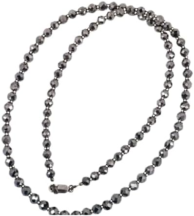 skyjewels 6mm Black Diamond Faceted Beads Necklace With Black Gold Findings is a Unique Style, Custom Length