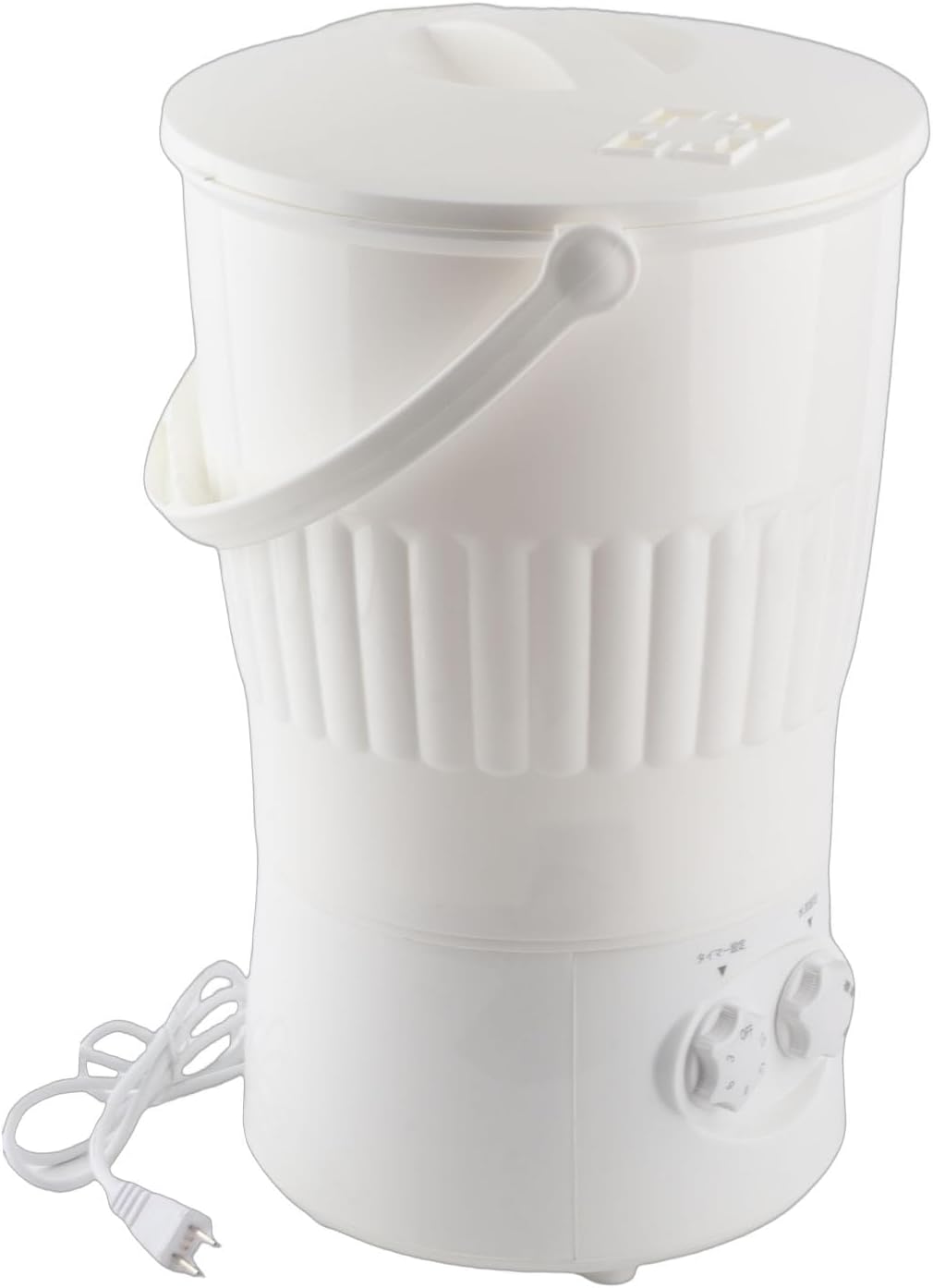 Portable Washing Machine, 10L Small Clothing Washer, Ultra Quiet Mini Laundry Machine with Spiral Waterflow for Underwear and Socks, Ideal for Daily Use (US Plug 110V)