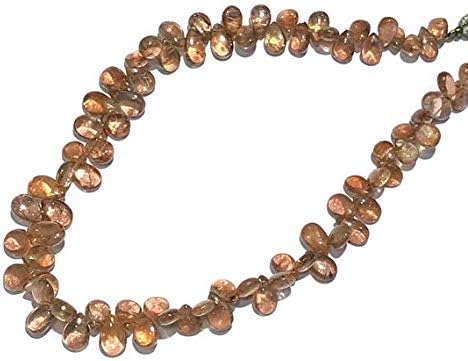 Andalusite Beads Glossy Andalusite Plain Beads Size 5 to 8 mm Andalusite Pear Shape Plain Pear Beads Pink Green Full 9