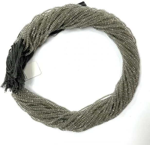 Gray Moonstone Untreated Gemstone Faceted Round Beads 2MM 13 inch Strands- Jewelry Making Supplies CHIK-STNRD-26683