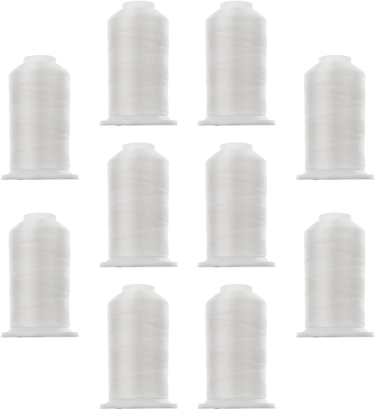 10 Spools John Bead Good Thread 500m White Bonded Nylon Beading Threads for Jewelry Making Craft Projects