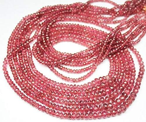 1 strand spinel rondelle faceted 18'' long strand gemstone beads, jewelry supplies for jewelry making, bulk beads, for meditation jewellery gemstone size 3mm to 6mm