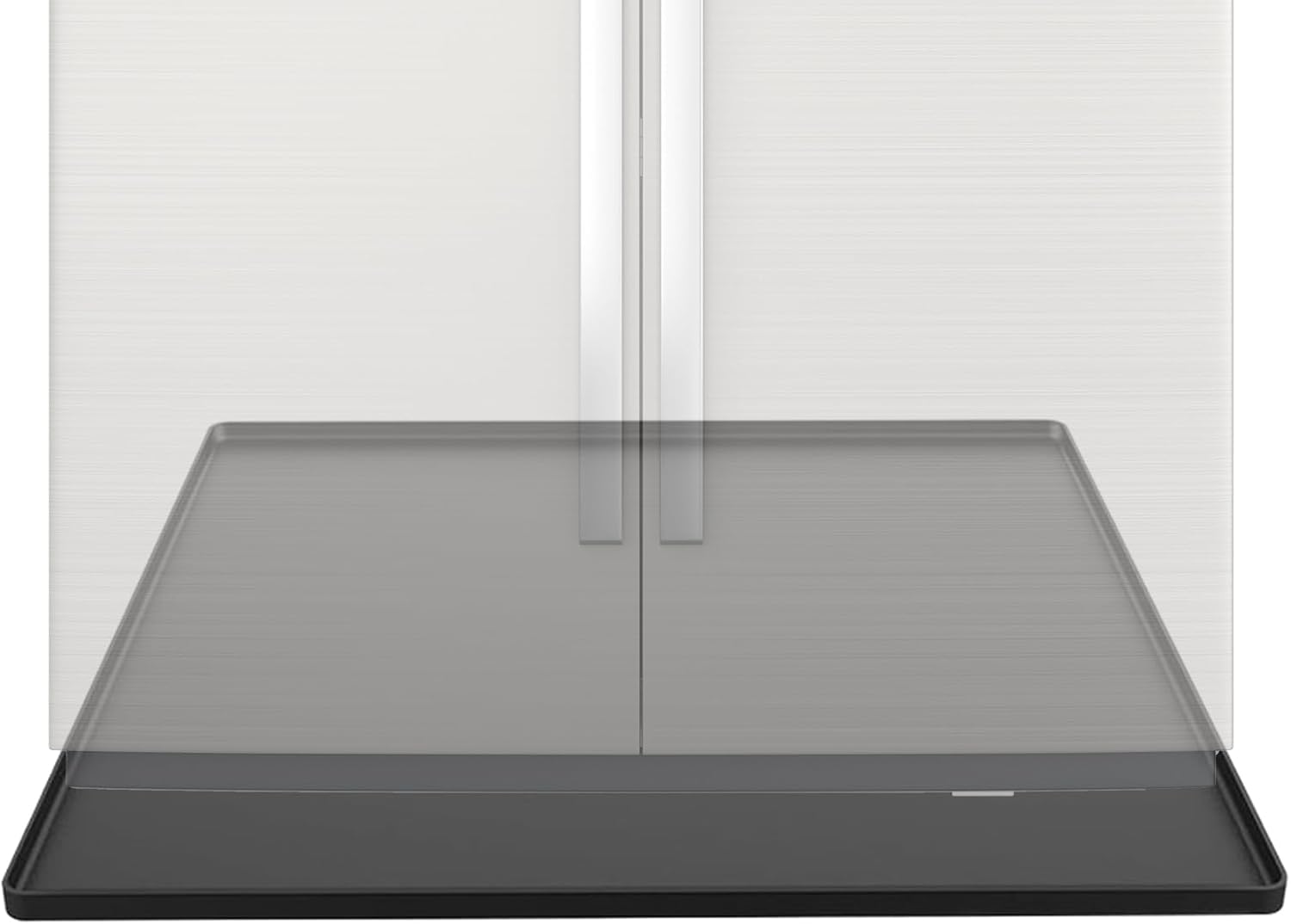 Mini Fridge Silicone Mat, 60x60x1.5cm Refrigerator Floor Carpets, Silicone Fridge Mat for Wine Cooler, Bedroom, Kitchen, Dryer, Shower, Bathroom, Washing Machine